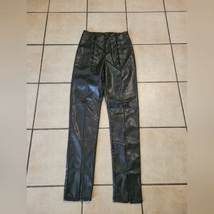AKIRA Glossy Black 's Pants